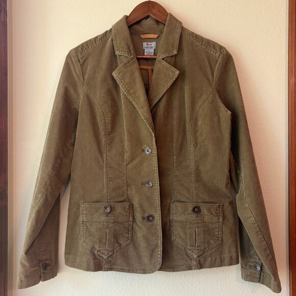 G.H. Bass & Co. Bass Jeans Corduroy Blazer Jacket Tan Brown Cotton Blend Size M - Picture 3 of 8